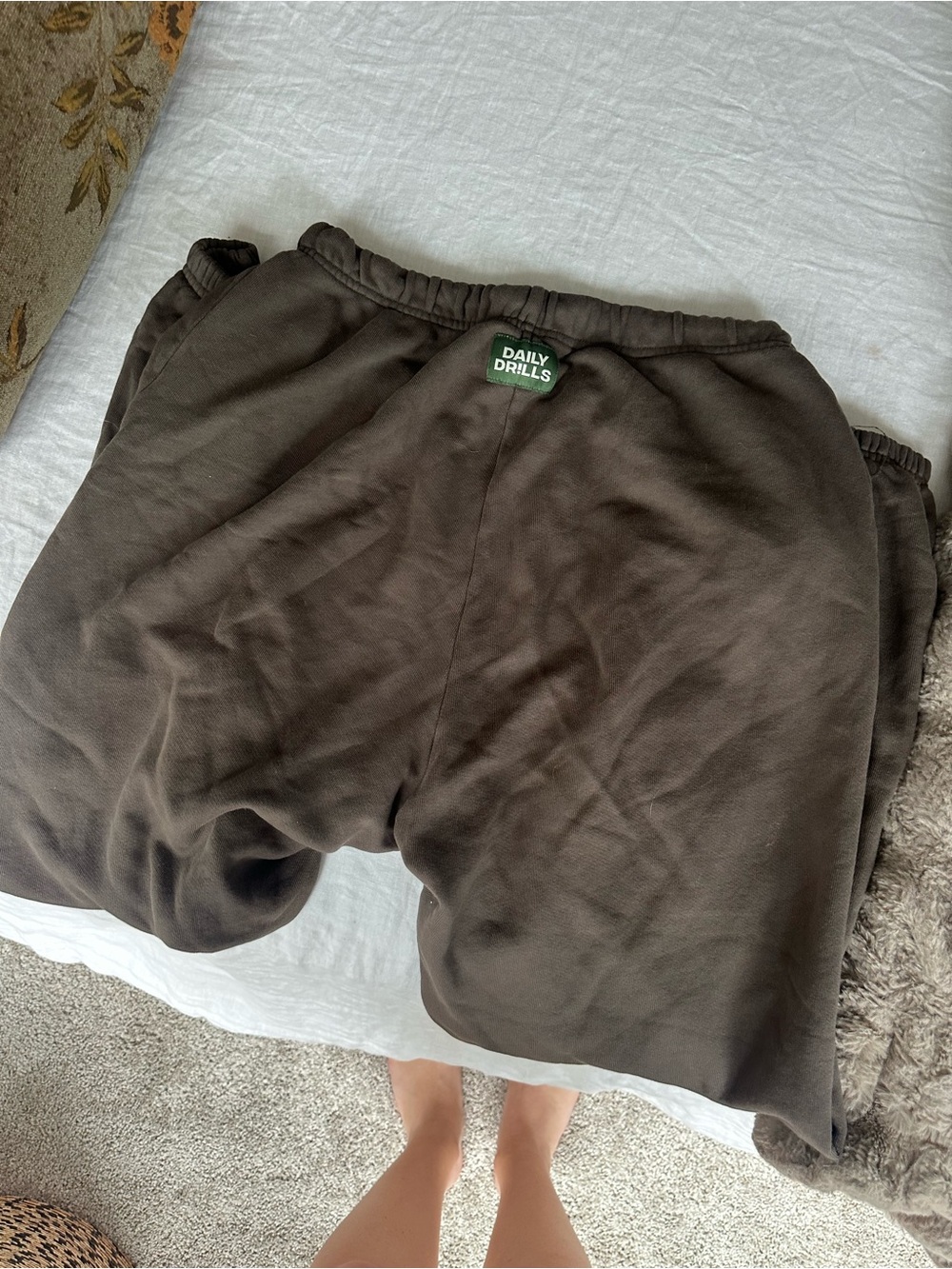Daily Drills Brown Jogger Sweatpants